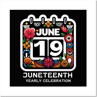 JUNETEENTH YEARLY CELEBRATION Posters and Art